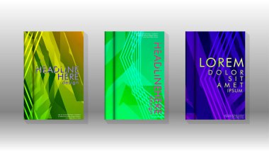 Kapak kitabı renkli altıgen soyut arka plan