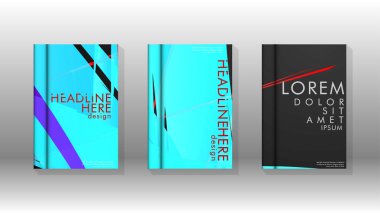 Kitap Kapağı renkli geometrik arka planlar.