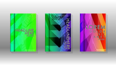 Kapak kitabı renkli altıgen soyut arka plan