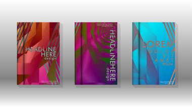 Kapak kitabı renkli altıgen soyut arka plan