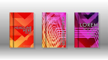 Kapak kitabı renkli altıgen soyut arka plan