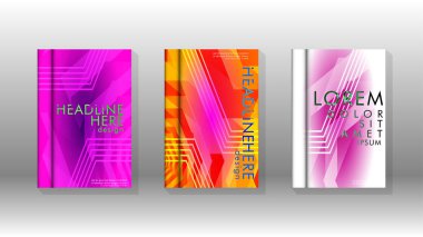 Kapak kitabı renkli altıgen soyut arka plan