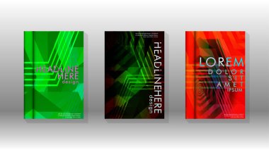 Kapak kitabı renkli altıgen soyut arka plan