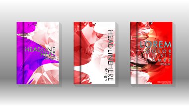 Renkli soyut sprey desenleri ile arka plan kapağı vektör tasarımı. Renk karışımı. Vektör Eps 10. Vektör çizimi