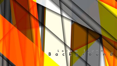 Dikdörtgen tüp elemanları vektör 3d arka plan