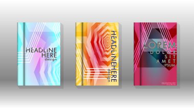 Kapak kitabı renkli altıgen soyut arka plan