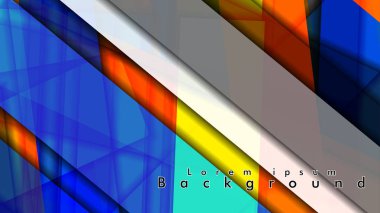 Renkli desen çizgileri ile soyut vektör arka plan tasarımı