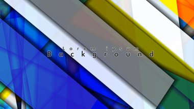 Renkli desen çizgileri ile soyut vektör arka plan tasarımı