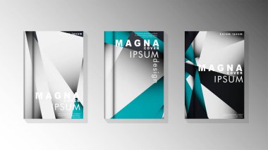 Degrade minimal geometrik desen. üçgen kapağın arka plan tasarımı