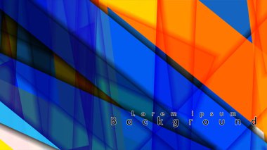 Renkli desen çizgileri ile soyut vektör arka plan tasarımı