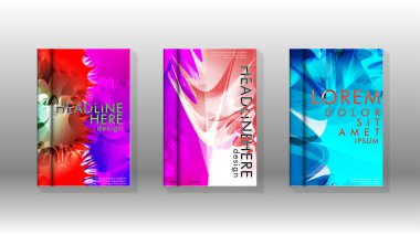 Renkli soyut sprey desenleri ile arka plan kapağı vektör tasarımı. Renk karışımı. Vektör Eps 10. Vektör çizimi