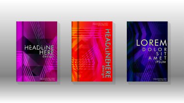 Kapak kitabı renkli altıgen soyut arka plan