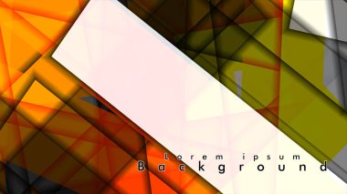 Dikdörtgen tüp elemanları vektör 3d arka plan