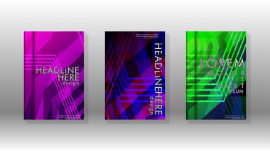 Kapak kitabı renkli altıgen soyut arka plan