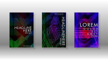 Kapak kitabı renkli altıgen soyut arka plan