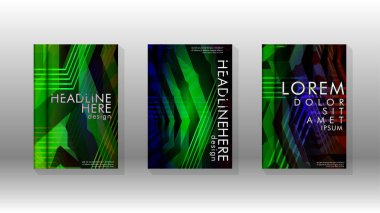 Kapak kitabı renkli altıgen soyut arka plan