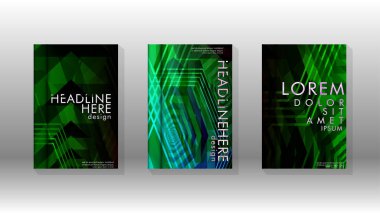 Kapak kitabı renkli altıgen soyut arka plan