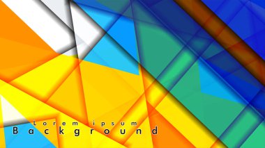 Renkli desen çizgileri ile soyut vektör arka plan tasarımı