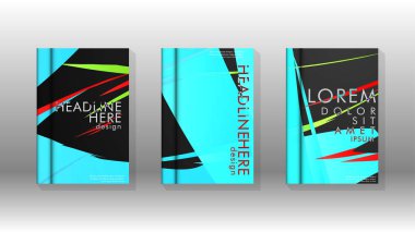 Kitap Kapağı renkli geometrik arka planlar.