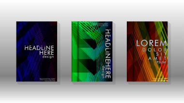 Kapak kitabı renkli altıgen soyut arka plan