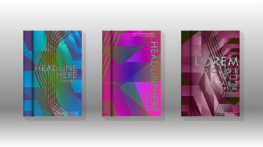 Kapak kitabı renkli altıgen soyut arka plan