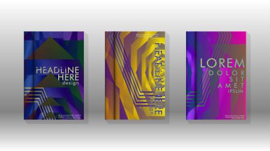 Kapak kitabı renkli altıgen soyut arka plan