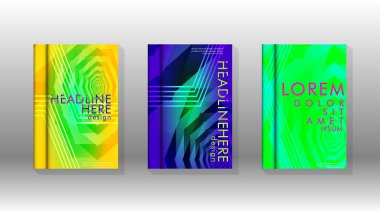 Kapak kitabı renkli altıgen soyut arka plan