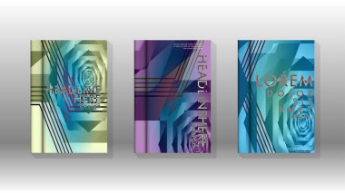 Kapak kitabı renkli altıgen soyut arka plan