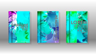 Renkli soyut sprey desenleri ile arka plan kapağı vektör tasarımı. Renk karışımı. Vektör Eps 10. Vektör çizimi