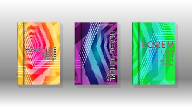 Kapak kitabı renkli altıgen soyut arka plan