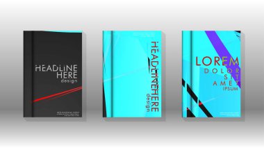 Kitap Kapağı renkli geometrik arka planlar.