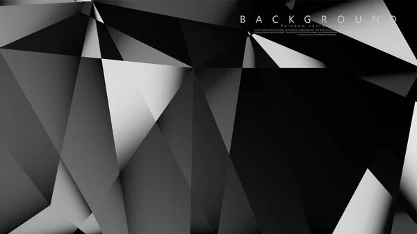 Abstract geometric background. dark triangle vector — Stock Vector