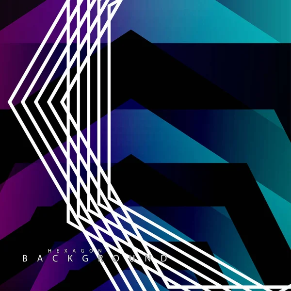 renkli altıgen soyut arka plan. Saydam vektör arka planı