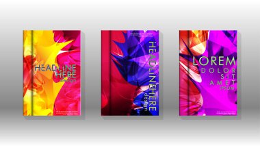 Renkli soyut sprey desenleri ile arka plan kapağı vektör tasarımı. Renk karışımı. Vektör Eps 10. Vektör çizimi