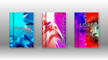 Renkli soyut sprey desenleri ile arka plan kapağı vektör tasarımı. Renk karışımı. Vektör Eps 10. Vektör çizimi