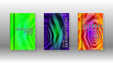 Kapak kitabı renkli altıgen soyut arka plan