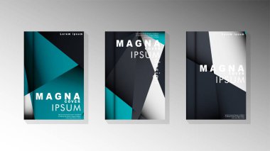 Degrade minimal geometrik desen. üçgen kapağın arka plan tasarımı