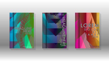 Kapak kitabı renkli altıgen soyut arka plan