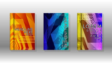 Kapak kitabı renkli altıgen soyut arka plan