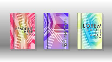 Kapak kitabı renkli altıgen soyut arka plan