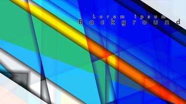 Renkli desen çizgileri ile soyut vektör arka plan tasarımı