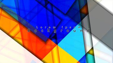 Renkli desen çizgileri ile soyut vektör arka plan tasarımı