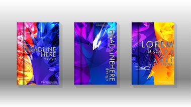 Renkli soyut sprey desenleri ile arka plan kapağı vektör tasarımı. Renk karışımı. Vektör Eps 10. Vektör çizimi