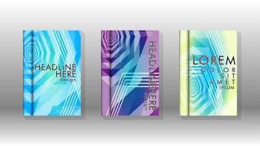 Kapak kitabı renkli altıgen soyut arka plan