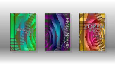 Kapak kitabı renkli altıgen soyut arka plan