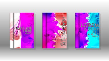 Renkli soyut sprey desenleri ile arka plan kapağı vektör tasarımı. Renk karışımı. Vektör Eps 10. Vektör çizimi