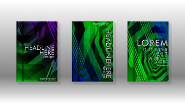 Kapak kitabı renkli altıgen soyut arka plan