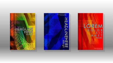 Kapak kitabı renkli altıgen soyut arka plan