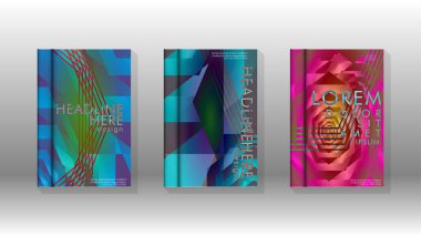 Kapak kitabı renkli altıgen soyut arka plan