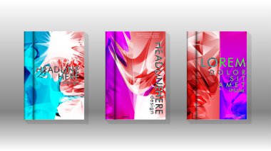 Renkli soyut sprey desenleri ile arka plan kapağı vektör tasarımı. Renk karışımı. Vektör Eps 10. Vektör çizimi